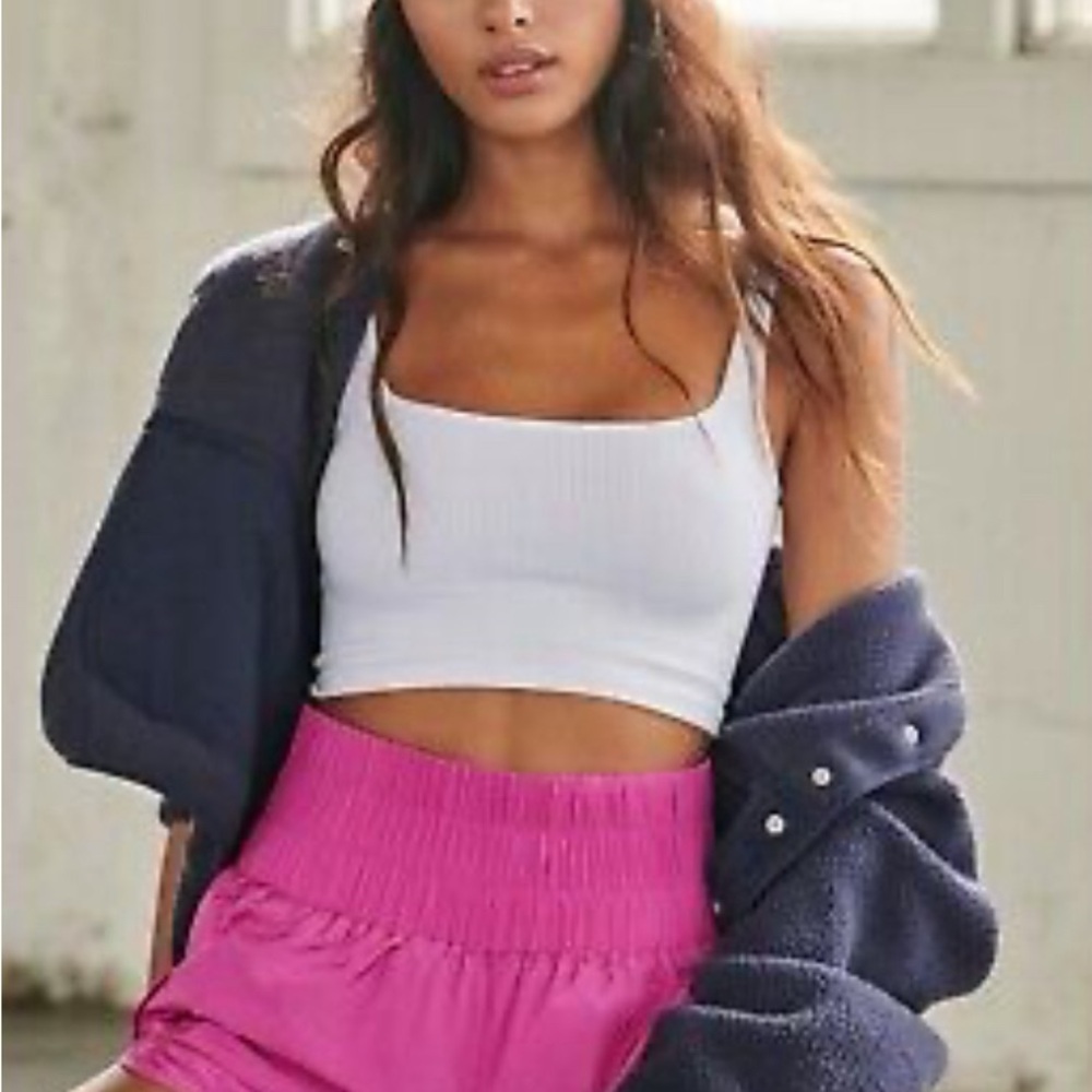 Free People The Way Home Shorts - Magenta with built in shorts